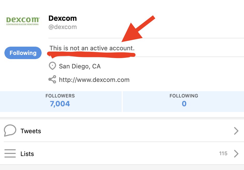 yousuckdexcom's tweet photo. According to “Marketer of the Year” @thejohnbernard, he’s got something to be proud of with the @dexcom account. 

Let’s analyze two screenshots on how well he’s doing. 

#diabetes #dexcomwarrior #peaceoutfingerpricks #t1diabetes https://t.co/xGRSWsNxtX