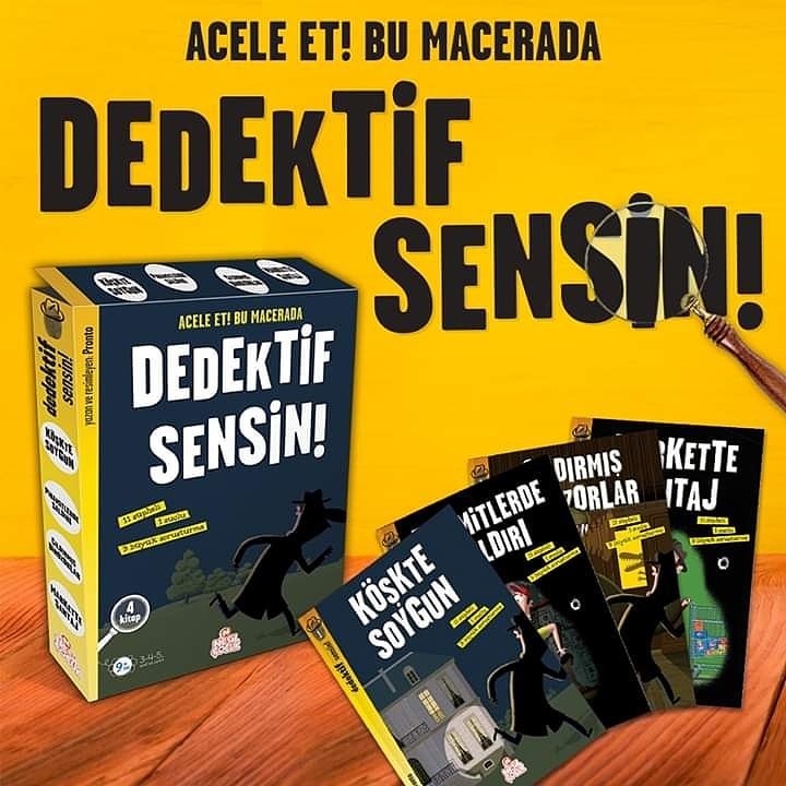 Heyecanla yürüteceğin üç büyük soruşturma. Dikkatle incele ve on bir şüpheli arasından,
pusuya yatanın kim olduğunu bul. Oyunları oyna ve çözüme ulaş. Her oyunun sonunda bir masumu temize çıkar. Ve suçluyu bul.
Yaş Grubu: 10 + yaş
Watsapp Sipariş 
O544 611 05 05