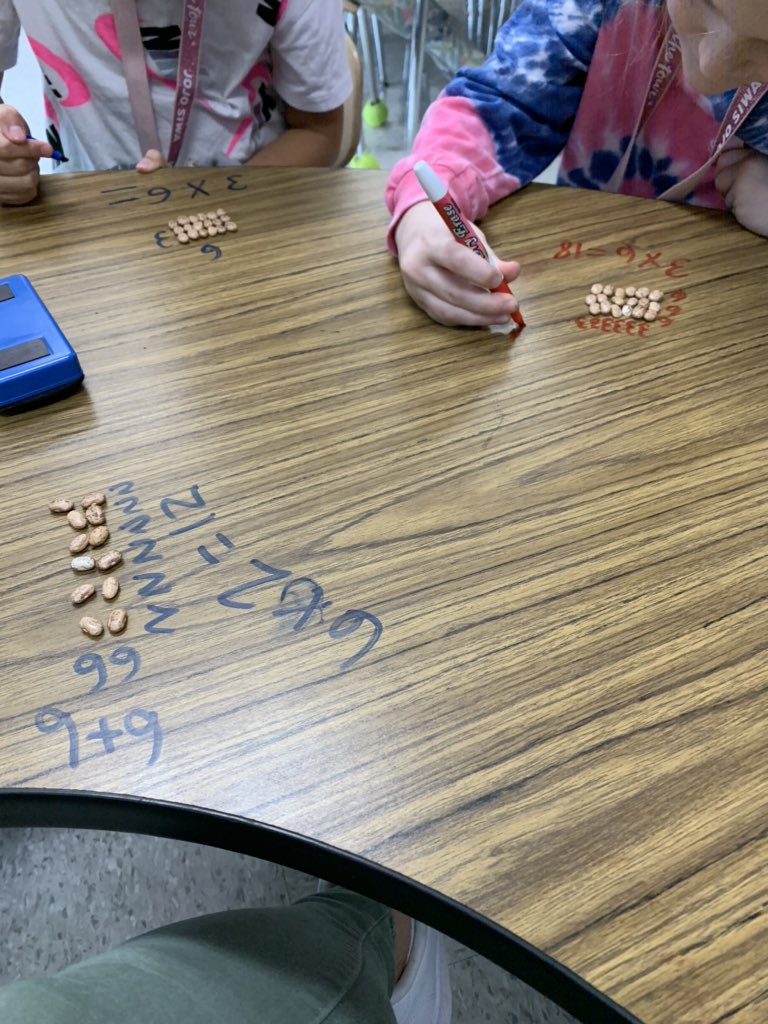 mary_wepner's tweet photo. Practicing arrays with repeated addition and multiplication! @claremont_elem #allin #nobeariers https://t.co/CQahc8mJge