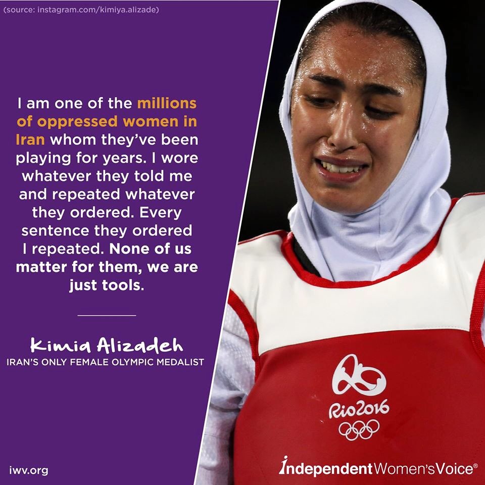 enzabrunobossio's tweet photo. Al fianco di #KimiaAlizadeh, una tra le milioni di #donne oppresse in #Iran e prima atleta iraniana a vincere una medaglia olimpica che combatte una guerra silenziosa: quella per i diritti contro un regime che sfruttava i suoi successi.
#IranProtest2020
#freedom4iranprotesters https://t.co/6KQZD0QkGa