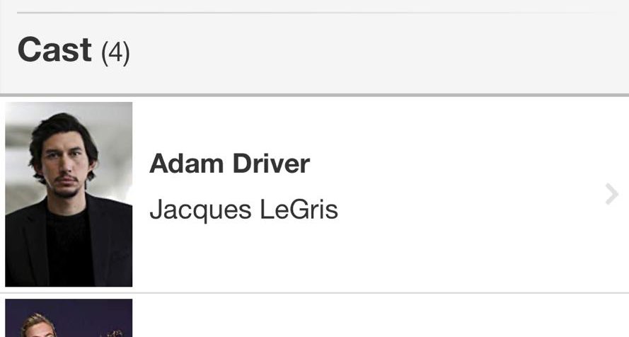 Roles announced on IMDb for #TheLastDuel. #AdamDriver will be playing squire Jaques LeGris. *Please refrain from negative commentary regarding Adam in this role on our thread. Thank you!*