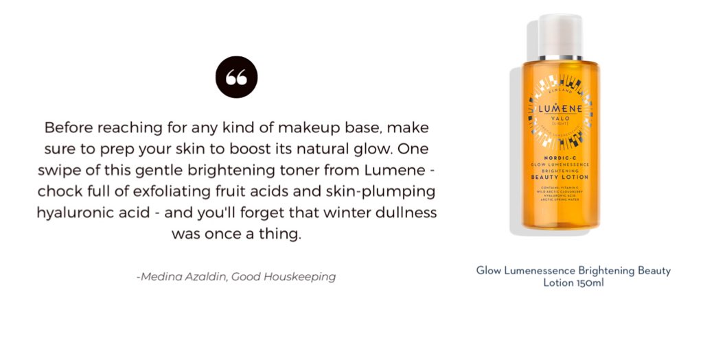 “You’ll forget winter dullness was once a thing.” - <a href="/goodhousemag/">Good Housekeeping</a> 

👉 lumene.com/us/skincare/co… #winterskincare #skincare #beauty