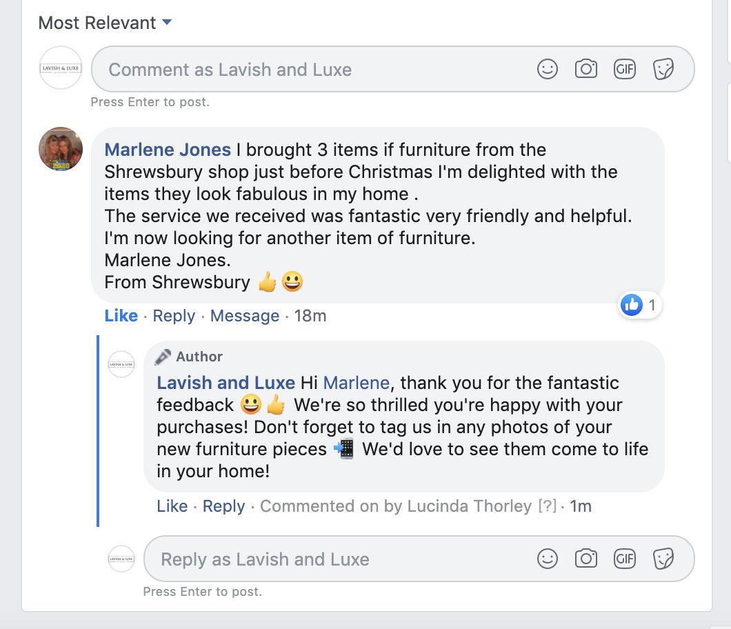 LavishInteriors's tweet photo. We LOVE a happy customer! 😀

#customerfeedback #happycustomer #welovepositivefeedback https://t.co/FWTJCVcn8q