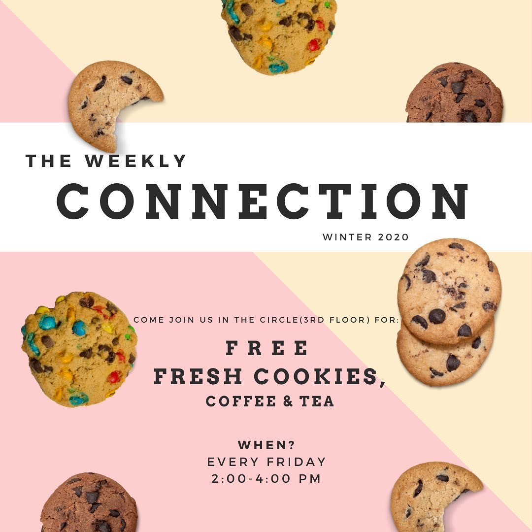 Check out this weekly program from the Office of Religious Life. Free tea, cookies, and hangs in Old Union on Friday’s from 2-4pm.