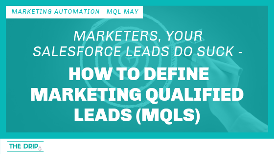 thedriptech's tweet image. Marketers, Your #Salesforce Leads Do Suck - Here’s How To Define Marketing Qualified Leads (MQLs)

bit.ly/2W7XnC0