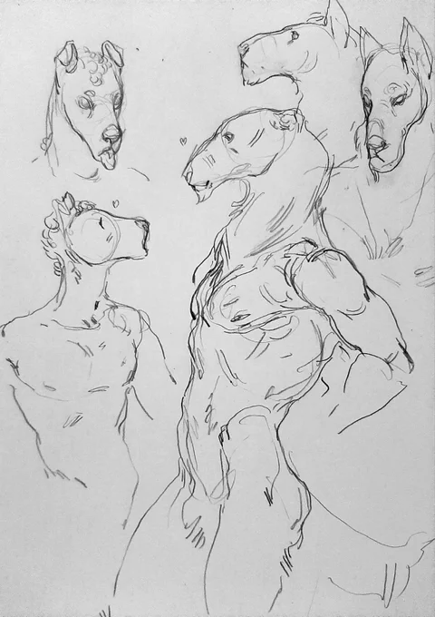 Our OCs Ivett and Hagan as dog furries by #Leda
#traditionalart #furryart 