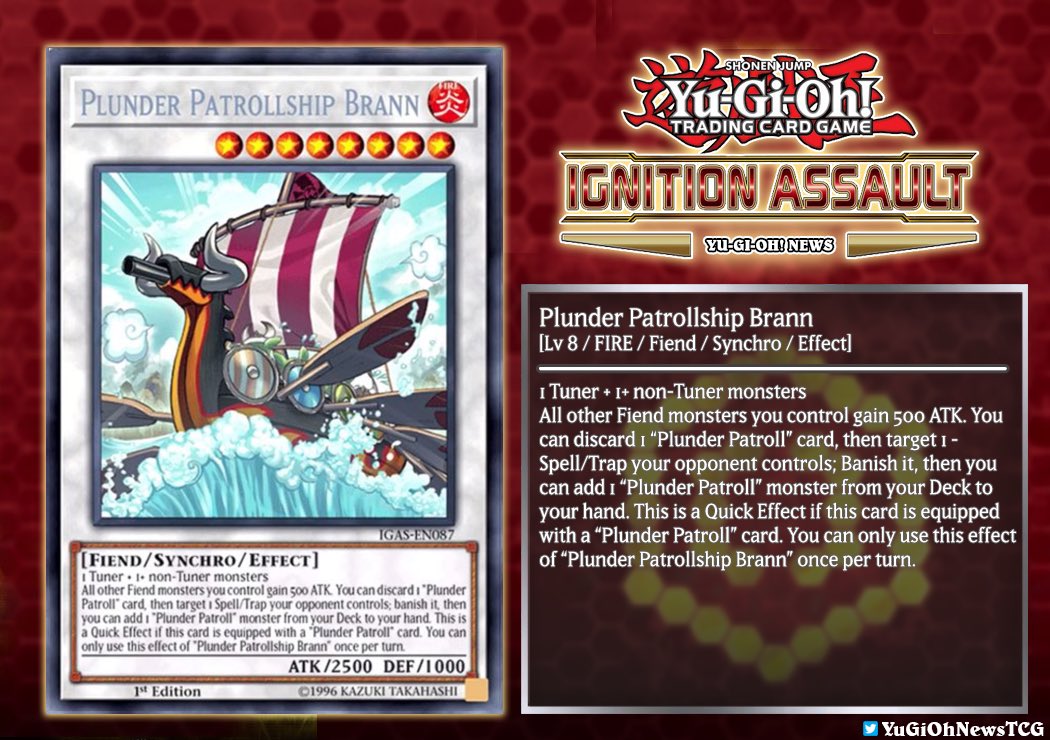 TCG will get an  exclusive archetype called "Plunder"in the upcoming #yugioh Ignition  Assault booster pack These cards were published by known YugiTubers  sponsored by @Konami  ...