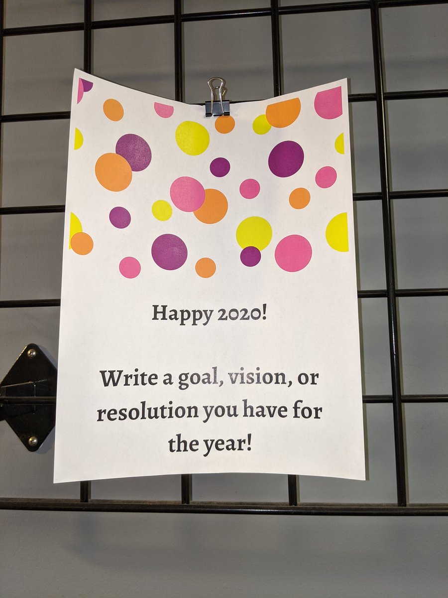 WSHSMC's tweet image. New Year
New Books
New You

Come add your 2020 word and resolution to our 2020 poster.

And check out a brand new book while you are at it!