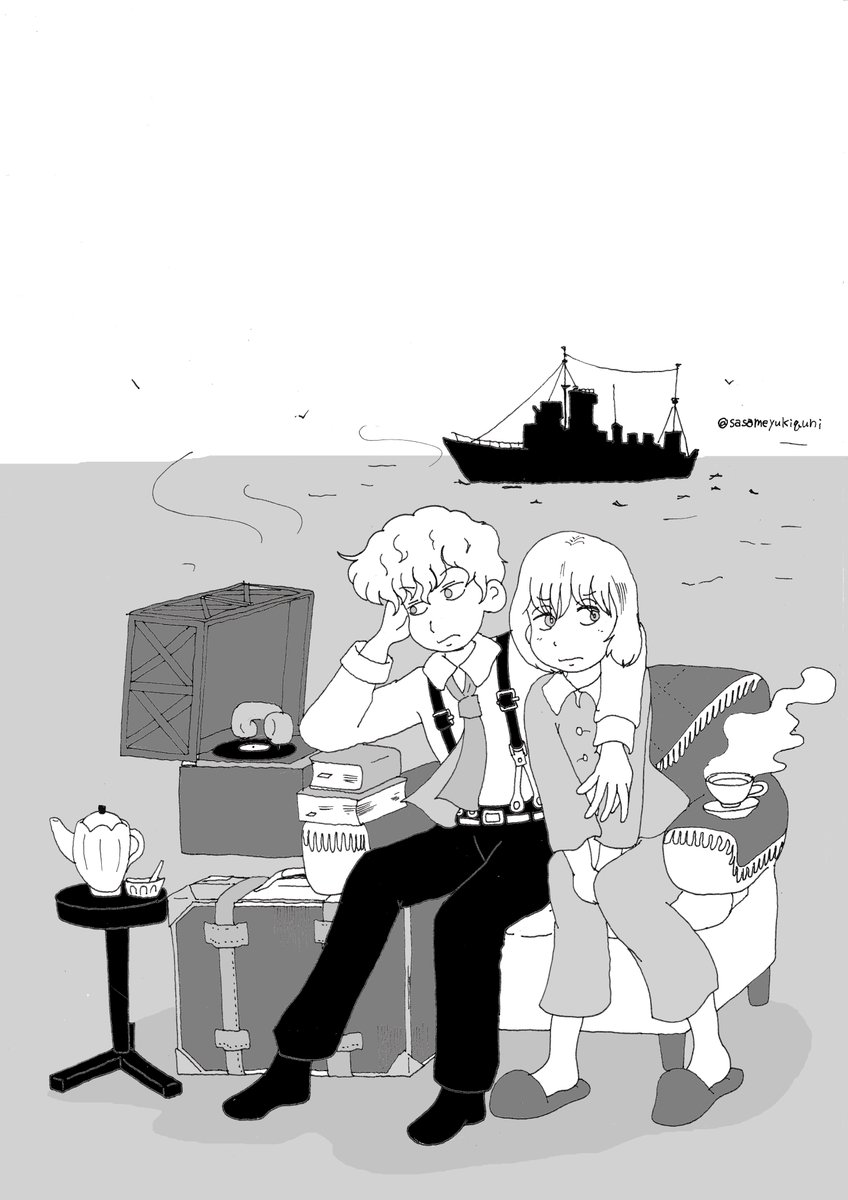 小坂俊史先生タッチでポーの一族。
『春の夢』風に永遠の波間に漂うエドガー&アラン。
#ポーの一族 