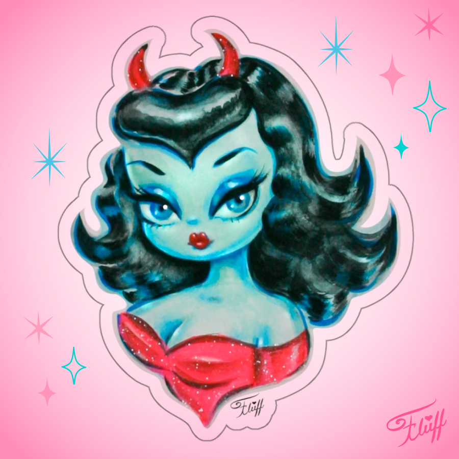 Miss_Fluff's tweet image. ❤️Devil Dolly Stickers ❤️ now in my shop!
missfluff.shop/collections/st…
Enter code TWLOVE for 10% off.
.
.
#stickers #stickercollector #vinylstickers #devildoll #lowbrowart #cartoonpinup #missfluff