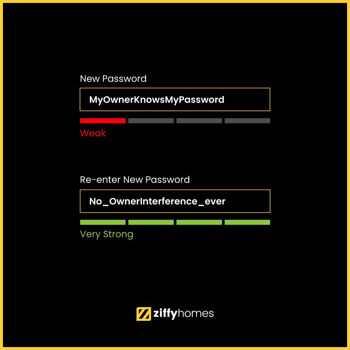 ZiffyHomes's tweet photo. The password you need to live your life in a better way
#newpassword #password #passwordchanged #ziffyhomes #lifeatziffy #alwayshome https://t.co/DDnkjjXKn1