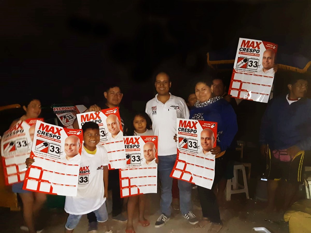 CrespoAp's tweet photo. Continuando con nuestra labor de recoger el sentir de la gente el domingo 12 de enero, tras de Debate de Huaycan, recorrimos Villa el Salvador, reafirmando el apoyo de todos los vecinos de la zona.

#AP33 #Max33 #Accionpopular #Eleccionescongresales2020 https://t.co/bPMmaZkRC3