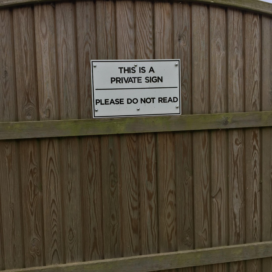FindlayFAST's tweet image. This is a private post of a private sign. Do not read.