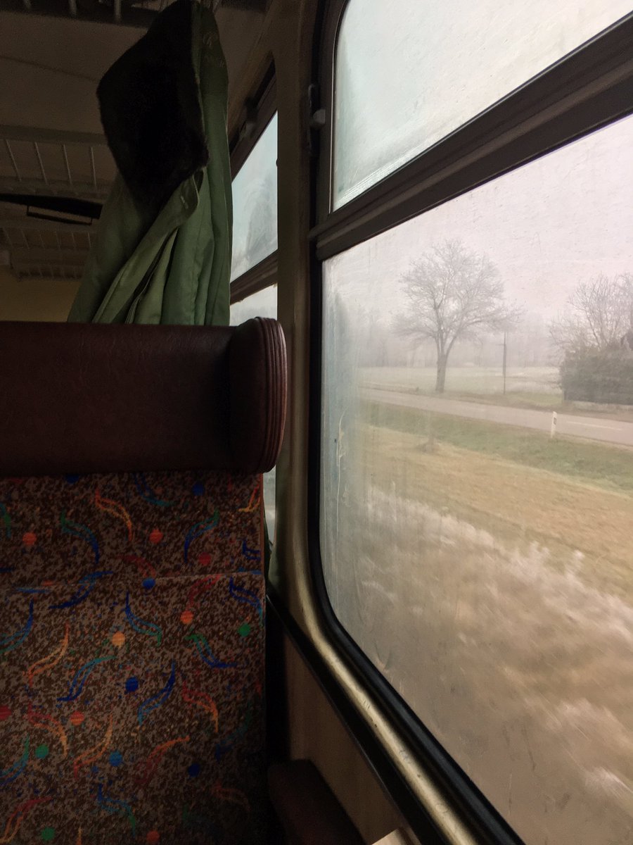 CatchMyPlane's tweet photo. Stunning wintry pusta views on a train in Hungary. #travel #ttot https://t.co/J52kViBK89