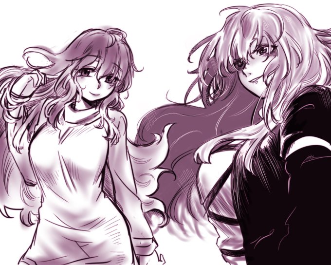 以前カッコいい絵柄と可愛い絵柄描き分けるってヤツ、今更ながらリプ貰った聖を描いてたんだけど

力尽きた 