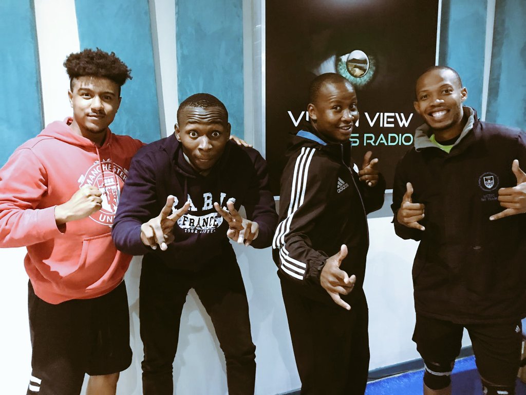 TheBackFourZA's tweet photo. Ready for round 2? The gents are! Join us now on @vvsportsradio NOW for Tuesdays edition of #TheBackFour! @McMtshali @LeeThomas92 @Shawnidinho Kwame, lead us! #sportsradio https://t.co/7k14WFiLfL