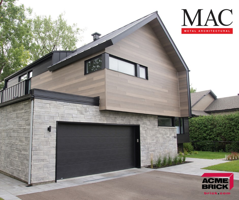 Metal siding now offers a fresh modern design making customization endless. Learn more about the benefits of this product at brick.com/mac