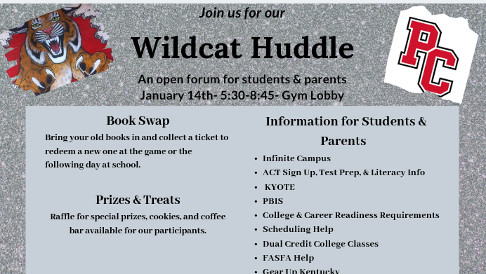 This is tonight at PCHS. Lots of great information and prizes!