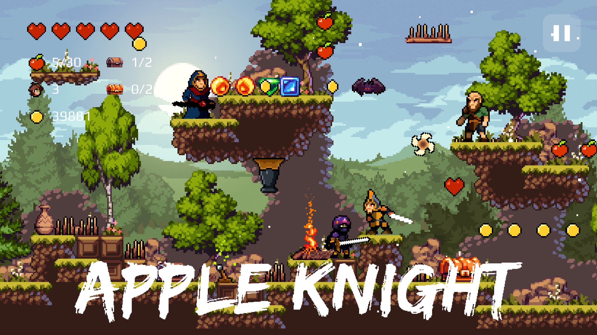 Limitless on X: Apple Knight is on iOS now:   #pixelart #ios #gamedev  / X