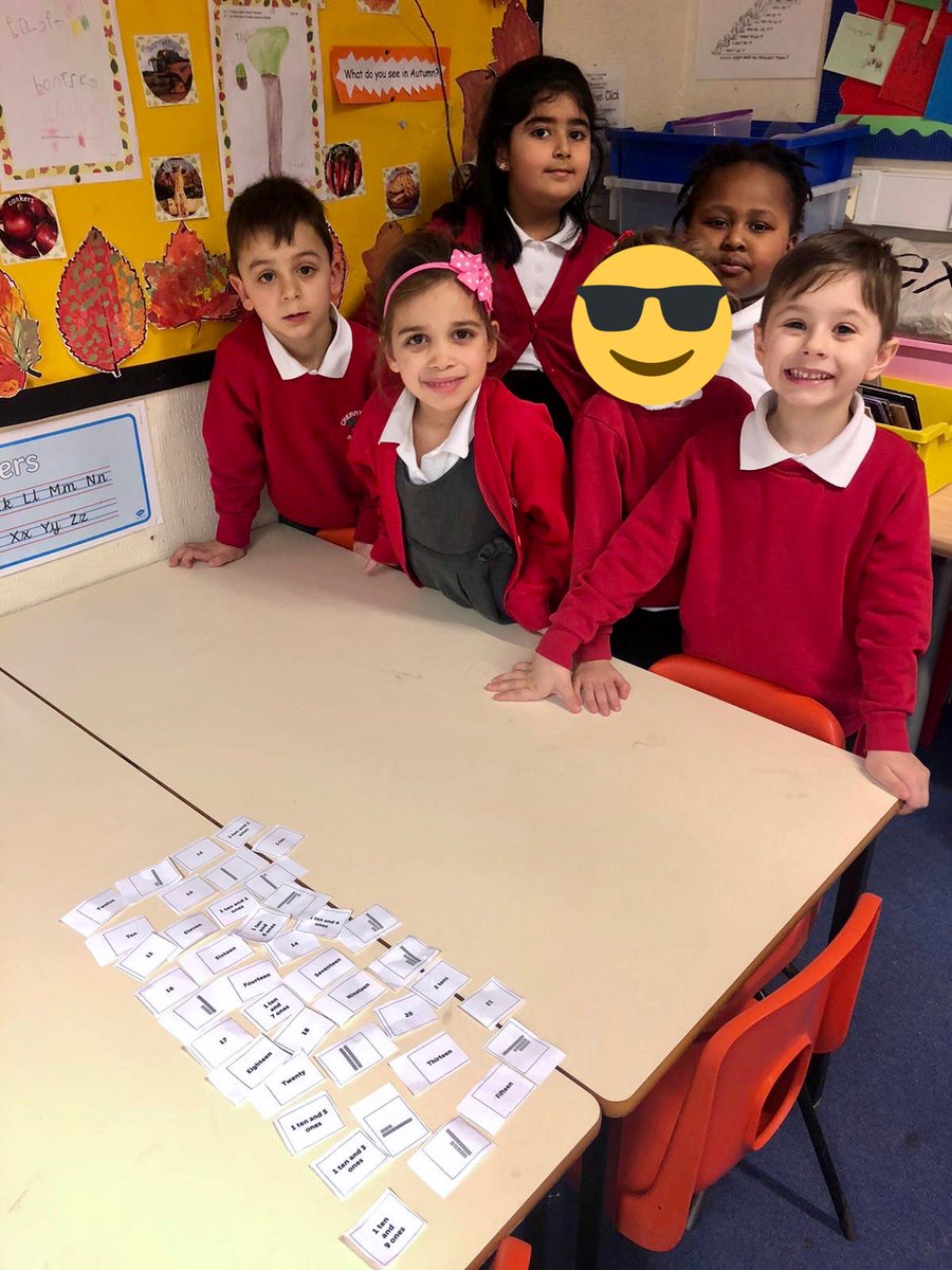 MrsChauhanCTS's tweet photo. Matching representations
Today Maple class were challenged with working in groups to match cards about the same number. These included the number in digits, number word, tens and ones as a picture and in words. Great perseverance! @CTS1_Watford @headcherrytree1 #CTMaths https://t.co/2sw4lu3VF3