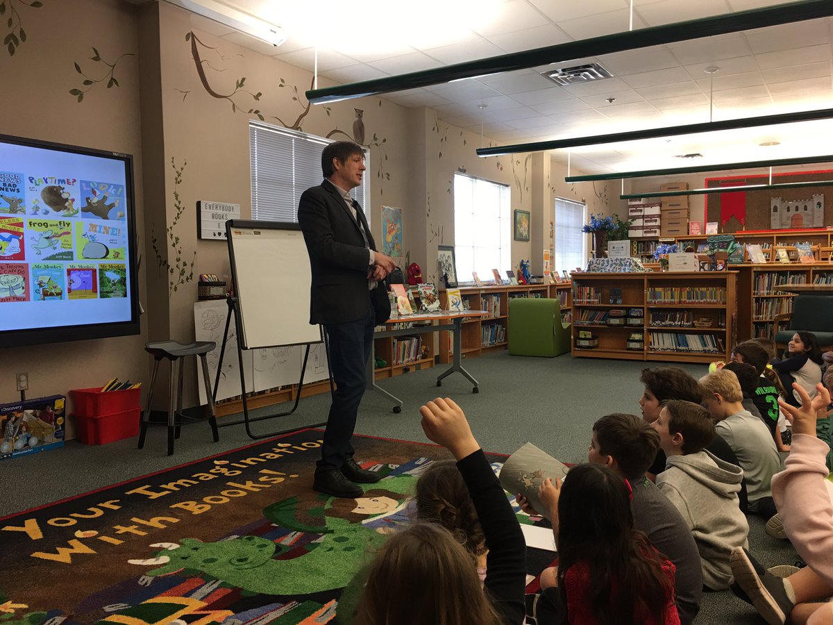 Jeff Mack an author and illustrated visited our school today..... he was amazing!! <a href="/rockenbaughES/">Rockenbaugh ES</a> <a href="/Carrollisd/">Carroll ISD</a>