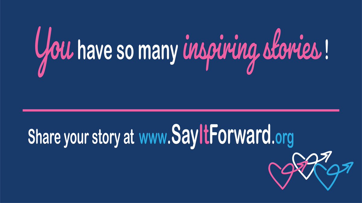 SharonDAgostino's tweet image. The latest @SayItForwardNow newsletter is out! mailchi.mp/98992365e815/s… #ThePowerOfStories