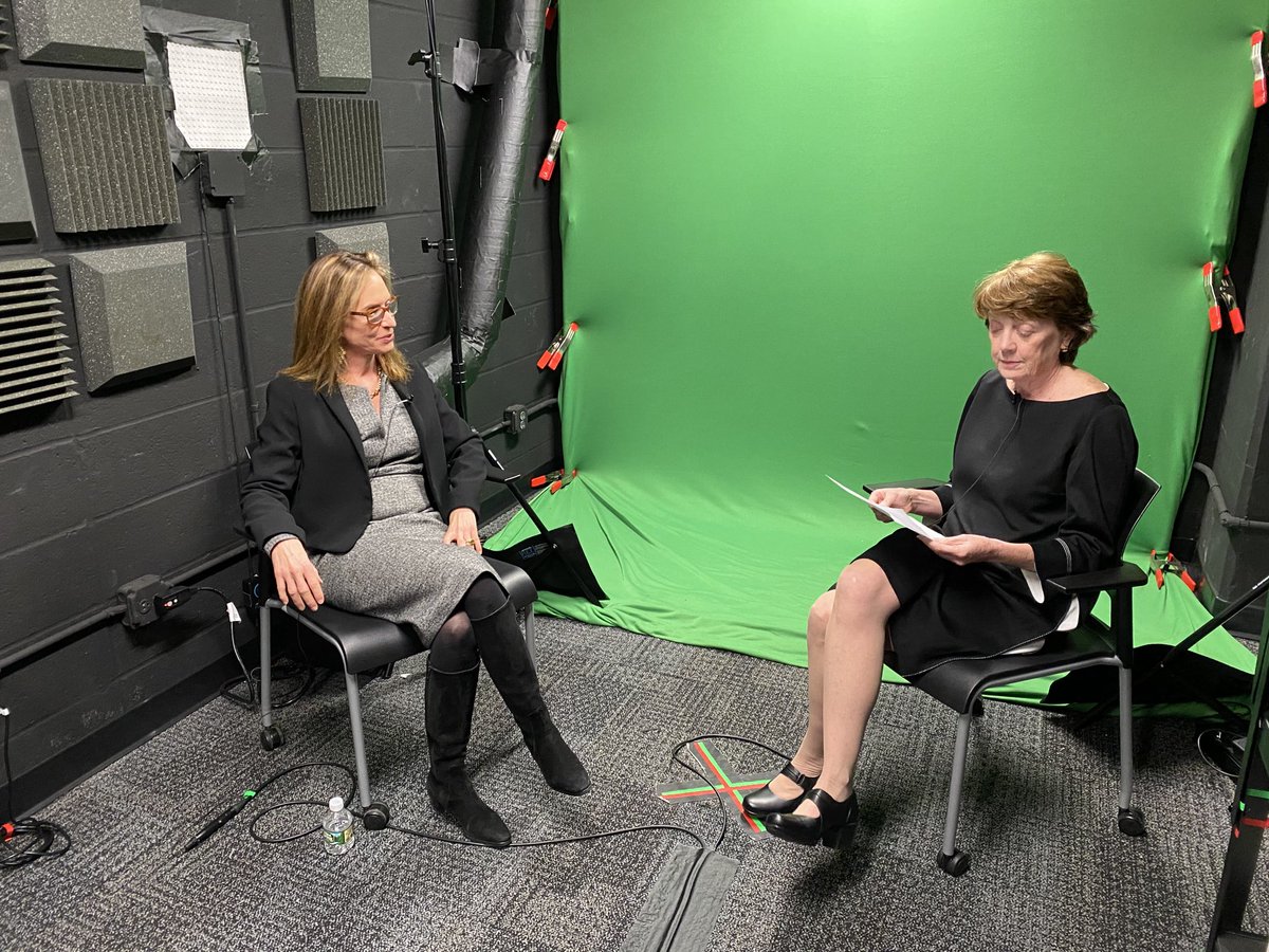 shaktidb's tweet photo. Taping of interview of Shakti President Janet Lustgarten by Dean Mary Boyce, for Columbia University Engineering School. Stay tuned for the article to follow. https://t.co/rhFu9rP1XX