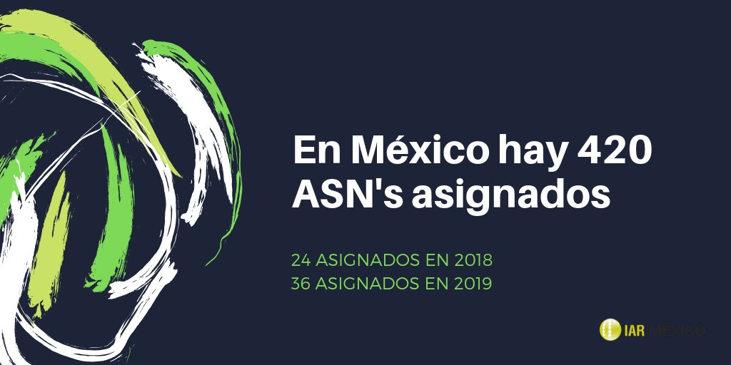 IARMx's tweet photo. Un Número de Sistema Autónomo es lo que identifica a una red en Internet. ¿Cuántos hay en México? https://t.co/AluIYaWm9X