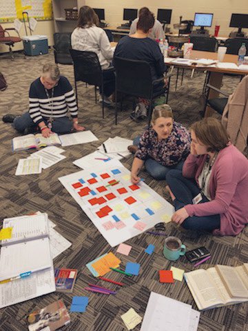 Great day of intentional planning at SPMS today! What a great example of a collaborative effort to give every student a great literacy experience!