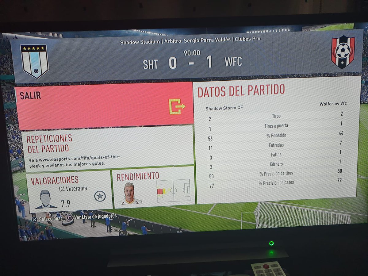 Victoria en la copa de la <a href="/WinterLeaguee/">Winter League</a> 🆚 <a href="/ShadowStormCF/">Shadow Storm CF®</a> 
✅0-1
(1)⚽ <a href="/NenehNe2h/">Neneh</a> 
(1)👟 Yonwey
⭐ @JuanLuSM1234