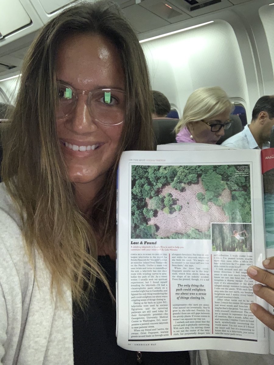 lolaannamendez's tweet photo. My first time seeing my words in an in-flight magazine on my flight!! 😭😭😭 https://t.co/ET6KMennQk