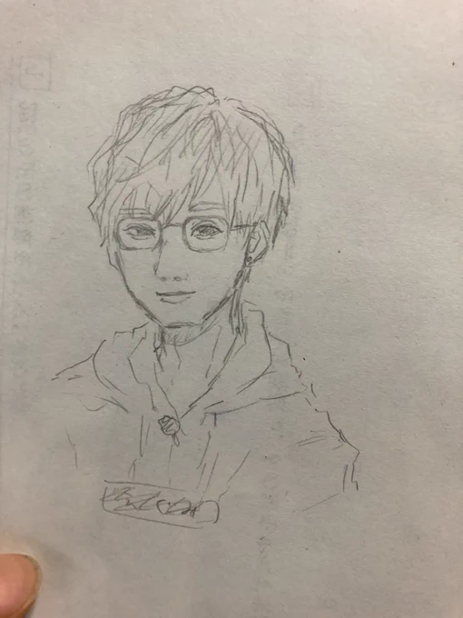 学校で描いてたから色々違う気がするけどえぐちさん⌒(。∵。)⌒ 