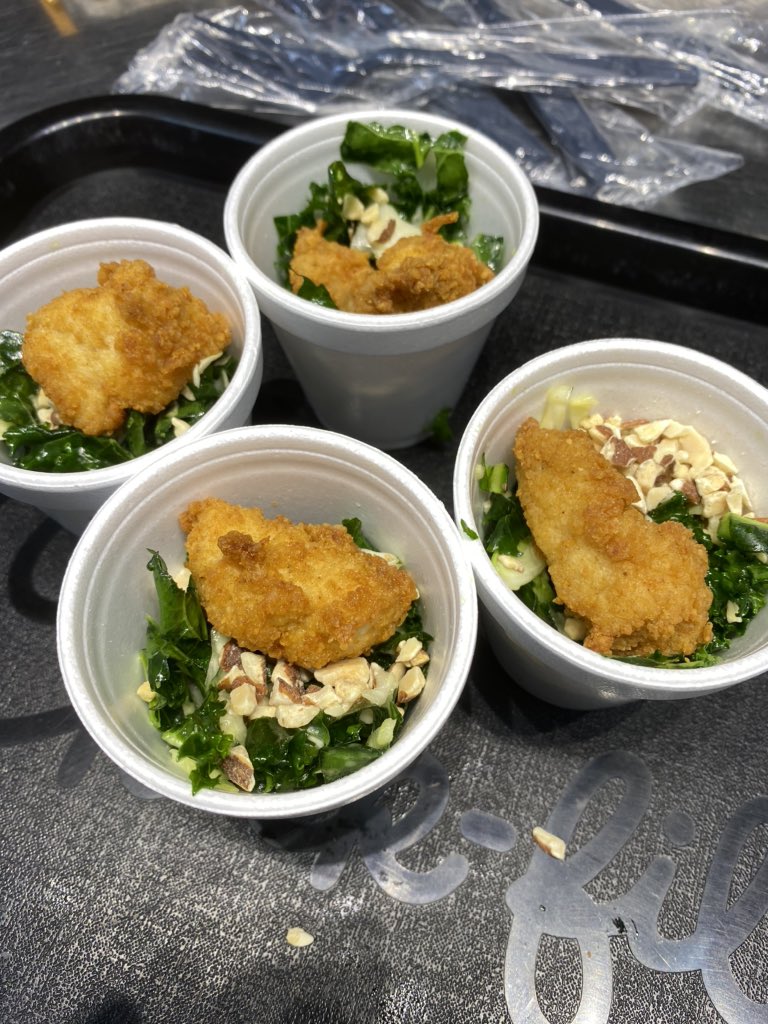 CFAofHarlingen's tweet photo. We’re sampling our new Kale Crunch side! Stop by Chick-fil-A Dixieland Rd and try it today! 😊 https://t.co/Ahc7s01vXA