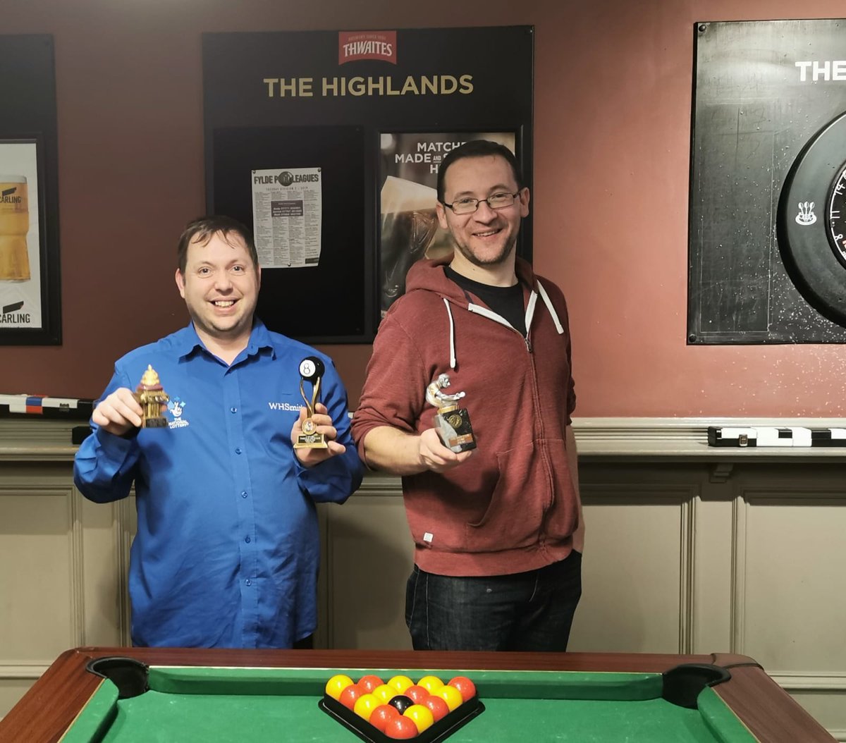 TheTerriersFY2's tweet photo. Congratulations go to Stewart Hall for winning Captain's Player of the season and the unwanted tittle of 50p champion winter 2019 for potting the white on the most occasions.

Congratulations Anthony Payne on winning Terriers Terrier of the season as voted for by the Terriers. https://t.co/yf6r4VDG3m