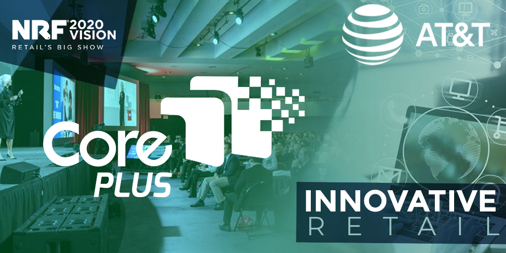 CoreplusW's tweet photo. And that's a wrap for NRF 2020! It is clear that retailers are looking to create fully connected online and in-store experiences. We hope to see everyone next year. 

#nrf2020 #CorePLUS #ATTRetailTech #iotsolutions #iotedge #5gforbusiness #AugmentedReality https://t.co/MR1hGzih7Y