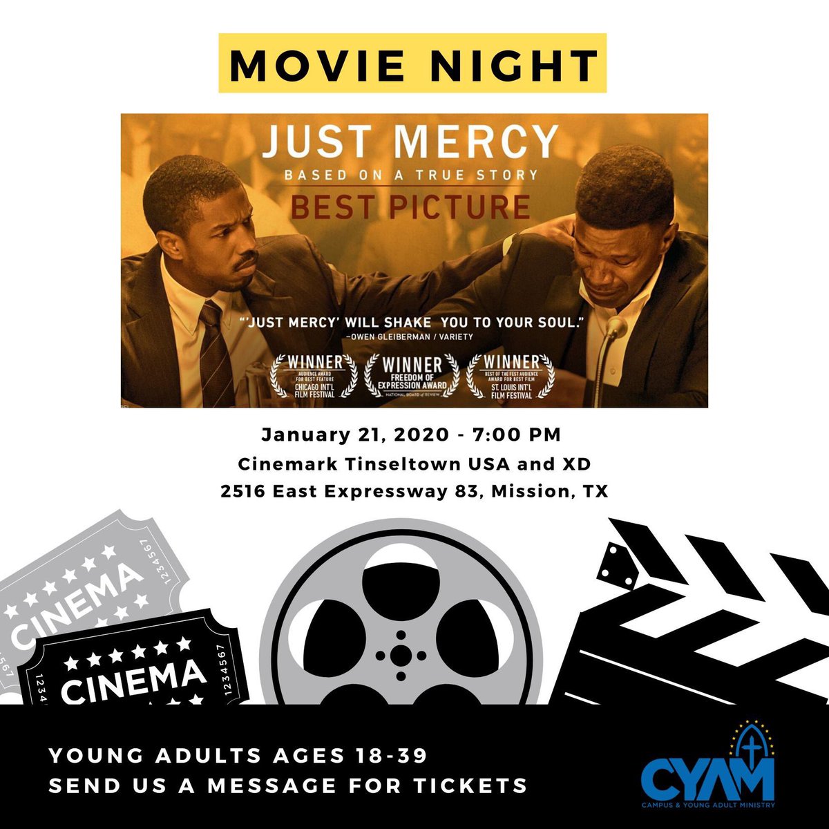 cdobcyam's tweet photo. Move night next week! Who wants to join us?! Details below!

Trailer: https://t.co/Dr0TI2Y3EQ https://t.co/EG1fUz7LzS
