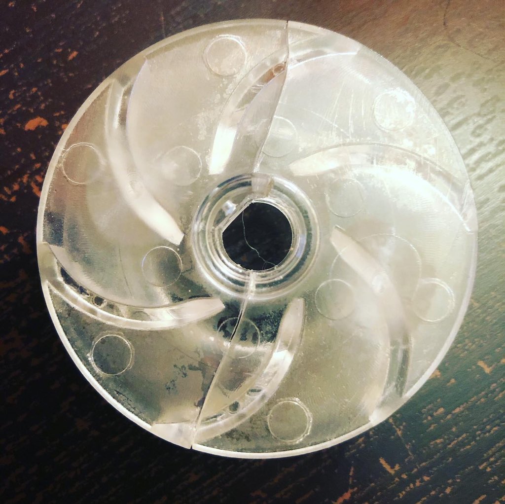 PrototypeHubs's tweet photo. What do you do when your #fishtank water pump #impeller breaks and you don’t want to spend over $200 on a brand new #pump? You get some impellers #3dprinted from the #PrototypeHubs #manufacturing site by a #manufacturingpartner of your choice! https://t.co/6Z2gcDBo88