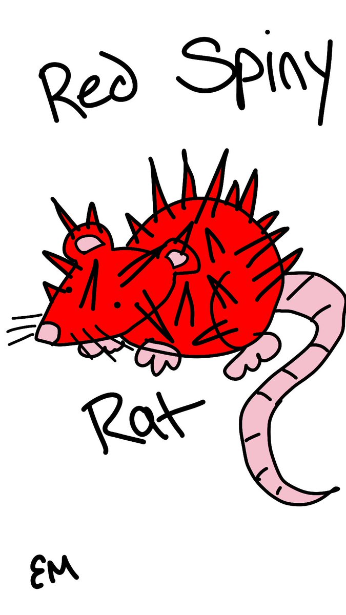 RED SPINY RAT (Mar 21-Apr 19)-likes to be extreme-probably drinks a lot of Mountain Dew??-incapable of turning down a bet/dare-will injure self for internet attention-peaked in the mid-late 90s-secretly super poetic & sensitive -afraid of failure https://en.wikipedia.org/wiki/Red_spiny_rat