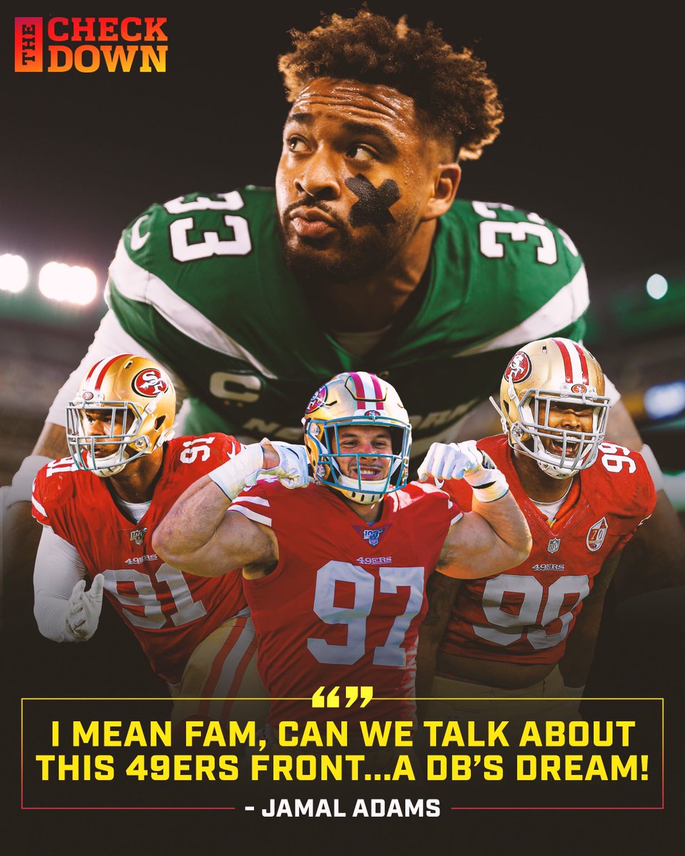 Jamal Adams thinks the 49ers front 7 can do some serious damage 👀 @TheAdamsEra