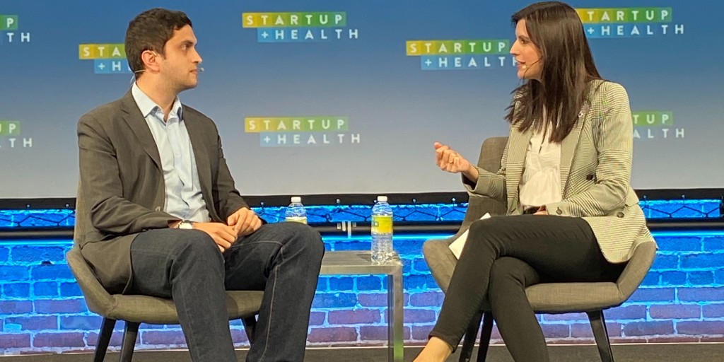 startuphealth's tweet photo. "Moonshot thinking is so important. If you’re going to move the needle and create lasting change, you have to have a coherent theory of change and durable narrative that inspires all stakeholders to come along for the ride." @icronk CEO of @ride_health at #StartUpHealth Festival https://t.co/05WT6nyoOe