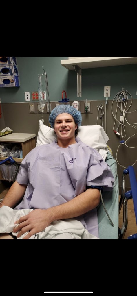 Blessed to have another successful knee surgery. Can’t wait to get back to work on the mound!!