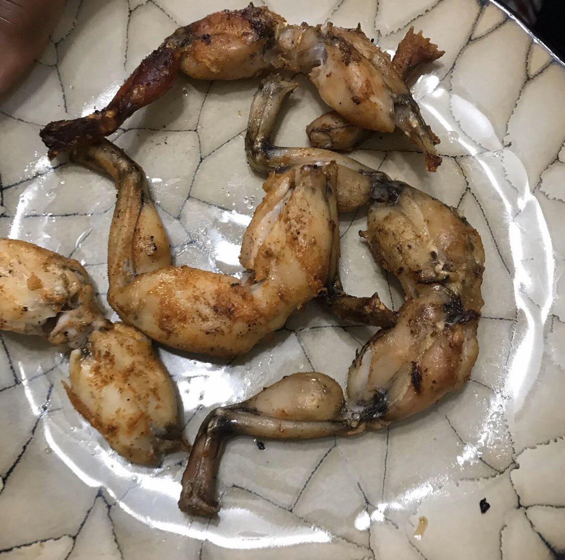 First time. Have you ever tried this? 😬🙂 🍽 #froglegs #southerndelicacy #bayoufood #soulfoodies #frog #appetizer #tryingnewthings #foodie #foody #blogger #writer #foodfunfashionphilosophy #veganish #meatlover #wineanddinewithme #thespiceoflife #tthespice0flife