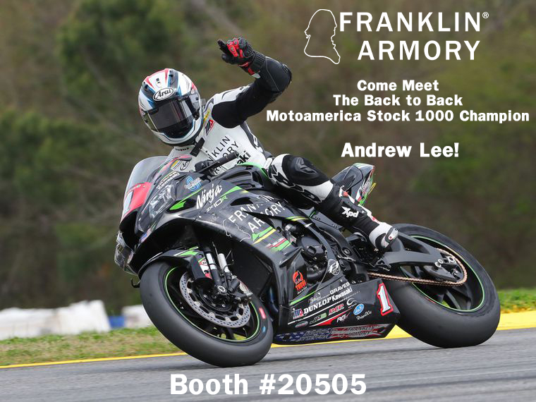 FranklinArmory's tweet photo. Attention gearheads:
∙
Back to back Champion, Andrew Lee, will be at our booth during Shot Show!
∙
Come say hi, check out his bike, and maybe get an autograph from 10am to 11am and 2pm to 3pm...
∙
Booth 20505!
∙
#Americanmade #Innovation #franklinarmory #binarytrigger #bfsIII https://t.co/FUBTQ7Jlft