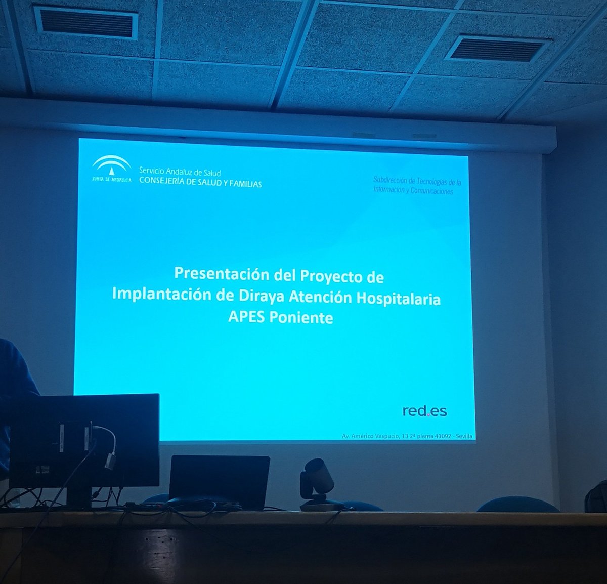 Presentación del plan de implantación de Diraya en @AS_HPoniente .
Reto importante! #HPoniente