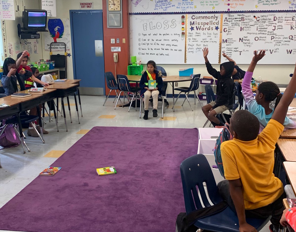 Mrs_Mc_Namara's tweet photo. We are hard at work on our 2020 resolution of becoming more active and engaged readers! Today we played 20 questions during our community building session to share our independent reading with our peers and learn more about each other. #readtogetherleadtogether @BrowardElem https://t.co/tGDfGmmObN