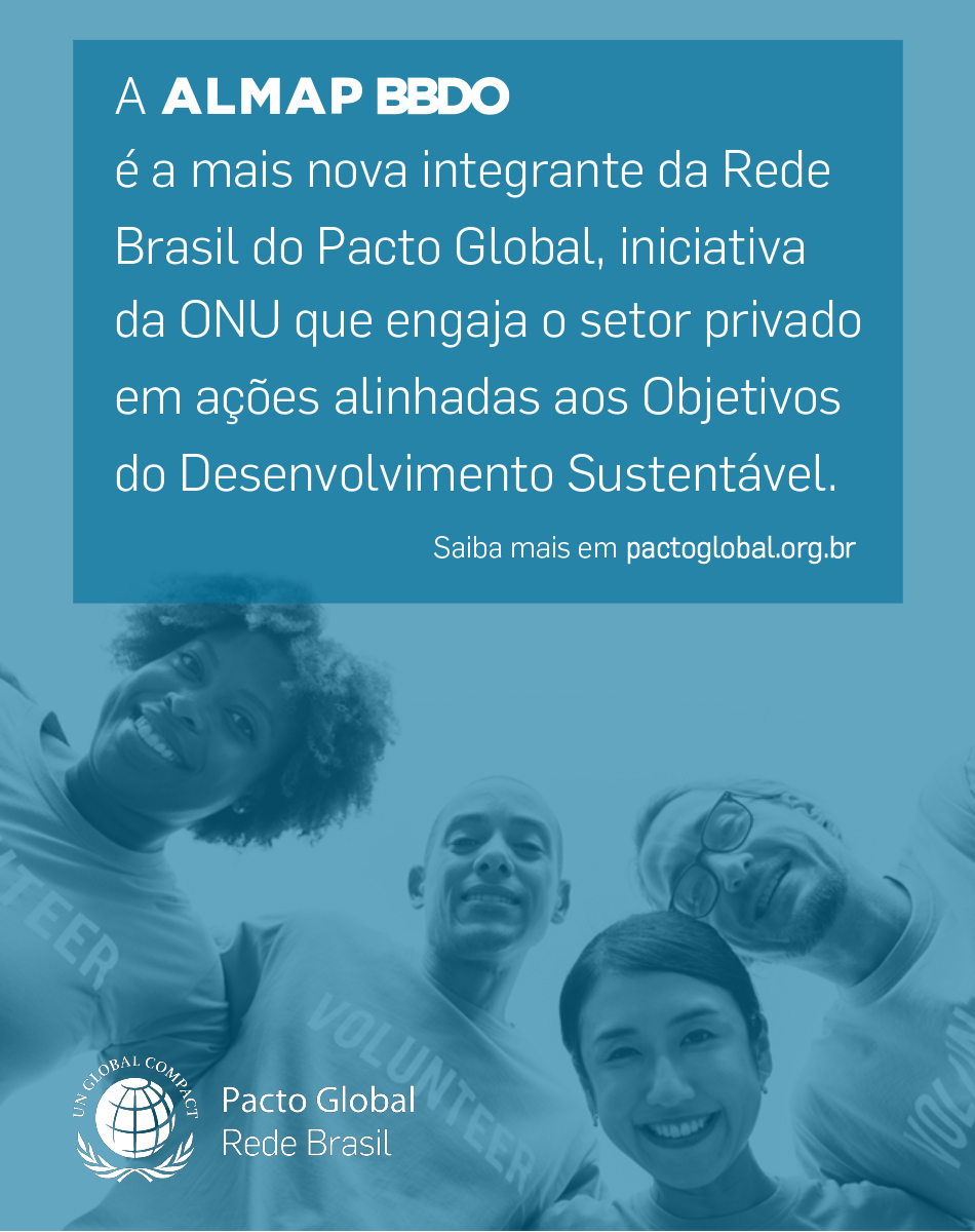 AlmapBBDO's tweet photo. Agora é oficial: Almap assina o Pacto Global e se torna a primeira agência de publicidade a se comprometer com os objetivos de Sustentabilidade da ONU no Brasil. #GoTime #VaiTime

Saiba mais: https://t.co/d5ujmbpTQH https://t.co/VXmBvan2NX