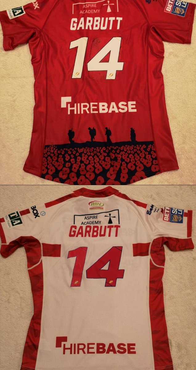 I'm auctioning off two of my jerseys from the 2019 <a href="/SuperLeague/">Betfred Super League</a> season in the hope of raising some money for the big man <a href="/MoseMasoe/">Mose Masoe</a> . The highest bid will receive both shirts signed anyway they like . Winner will be highest bid at 12pm Monday 20th please bid below ...