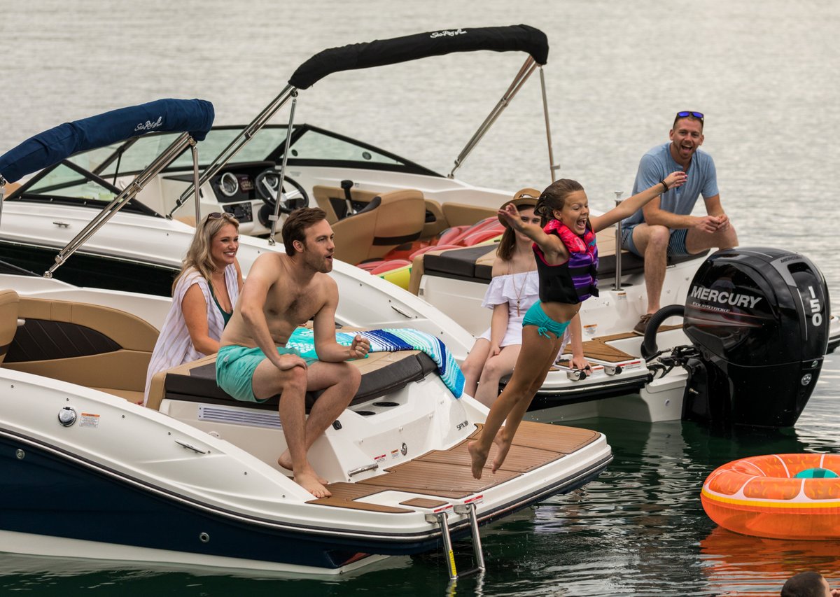 We think some of the best moments of the year are spent out on the water, cruising with family and friends.  What is your favorite way to spend time on the water?