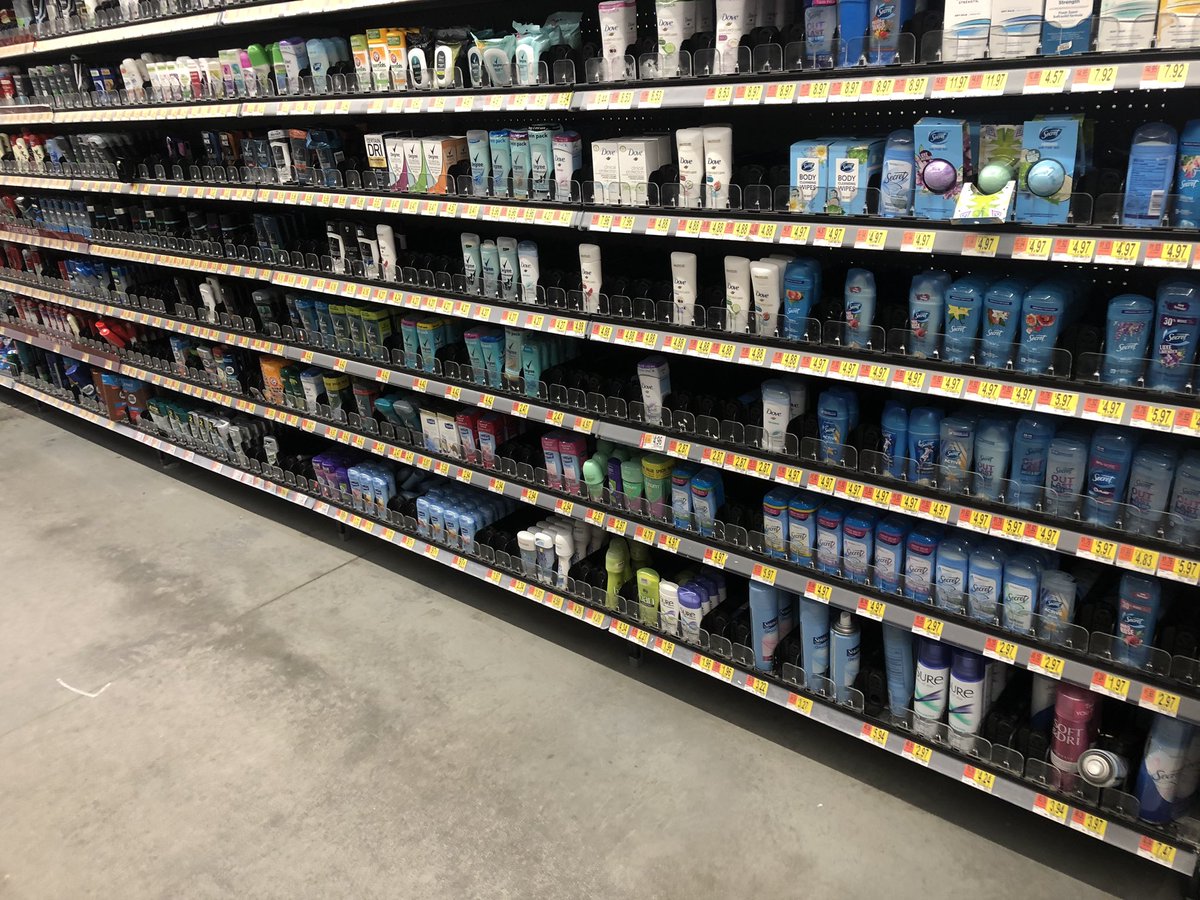 RealPrimalEye's tweet image. So @Walmart Roseville, MN, might want to reliable this aisle “Air” since that’s what you’ve been selling for 2 weeks now. Guess I’m heading to @Target for deodorant.