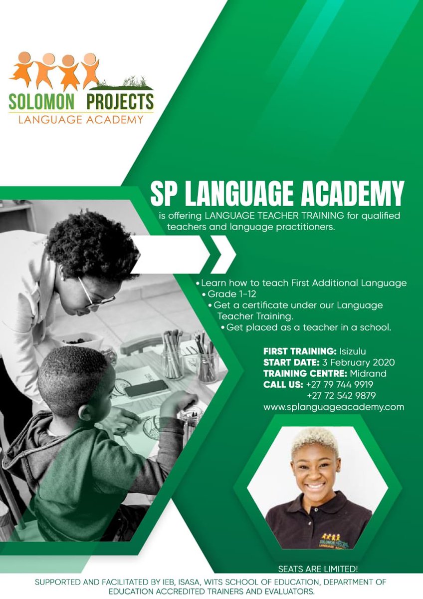 Langauge Teacher Training🙌🏾
“It is time to collectively improve the quality of indigenous languages in our schools.”
#Creatingjobs 
#Accountability
#Placingtherightteachers
#Monitoringandcontrolling
#Bestresults
#Qualifiedtrainers
#Accountability
#Assesments 
☝🏾Schools need this.